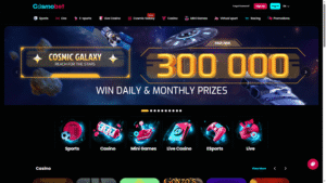 Avis sur Cosmobet Casino : bonus, jeux, paiements et verdict